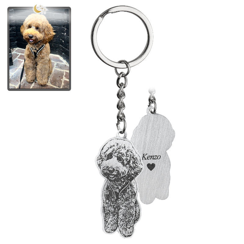 Personalized Pet Photo Keychain – Carry Your Furry Friend Everywhere!