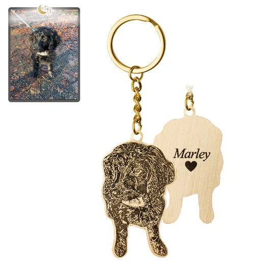 Personalized Pet Photo Keychain – Carry Your Furry Friend Everywhere!